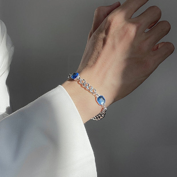 KAMI STYLE BLUE GEM BRACELET - STREETS OF KAMI