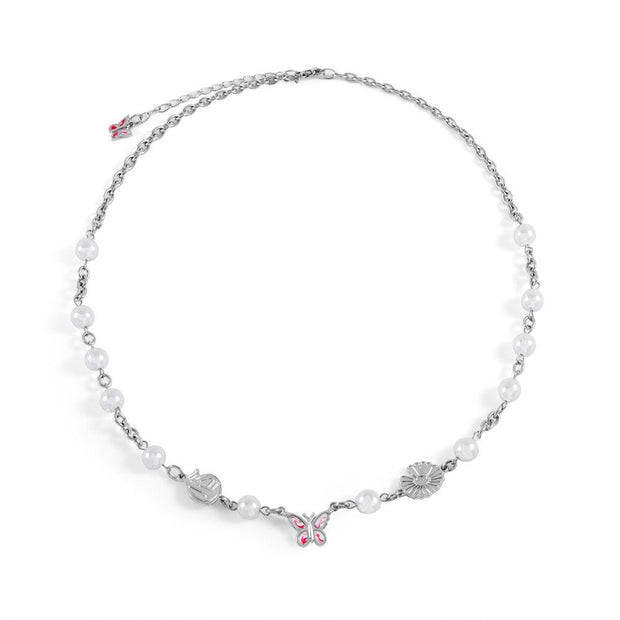 KAMI STYLE BUTTERFLY PEARL NECKLACE - STREETS OF KAMI