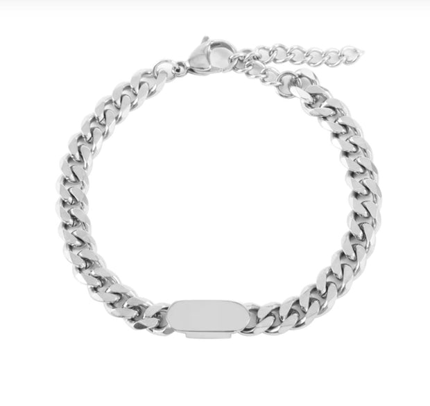 KAMI STYLE CUBAN CHAIN PLATED BRACELET - STREETS OF KAMI