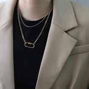 KAMI STYLE DOUBLE CARABINER NECKLACE - STREETS OF KAMI