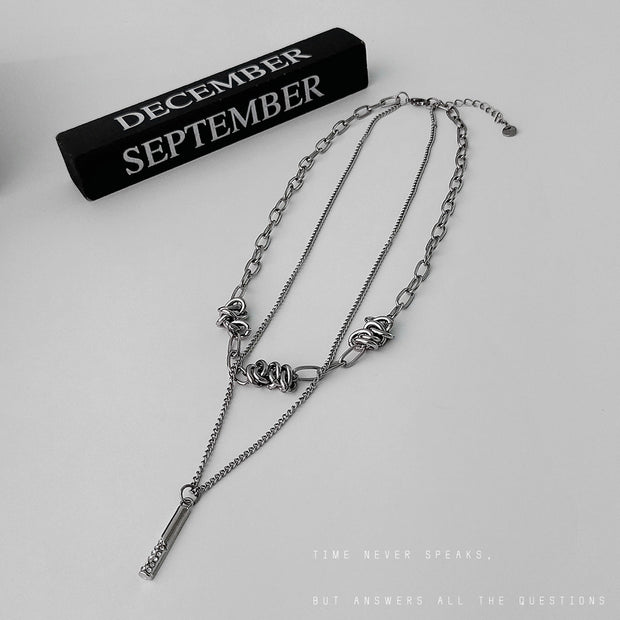 KAMI STYLE DOUBLE CHAIN NECKLACE - STREETS OF KAMI