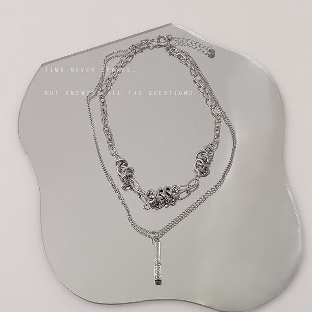 KAMI STYLE DOUBLE CHAIN NECKLACE - STREETS OF KAMI