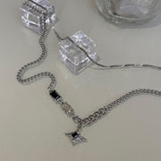 KAMI STYLE DOUBLE LAYER GEM NECKLACE - STREETS OF KAMI