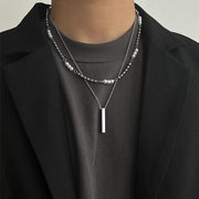 KAMI STYLE DOUBLE LAYER PENDANT NECKLACE - STREETS OF KAMI