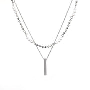 KAMI STYLE DOUBLE LAYER PENDANT NECKLACE - STREETS OF KAMI