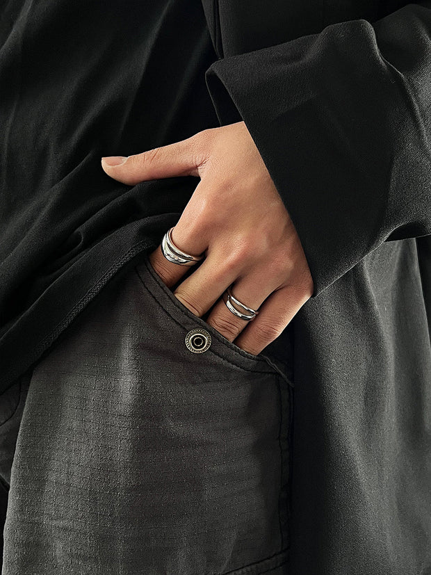 KAMI STYLE DOUBLE LAYER RING - STREETS OF KAMI