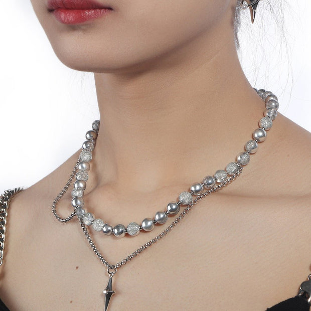 KAMI STYLE DOUBLE LAYER STAR NECKLACE - STREETS OF KAMI