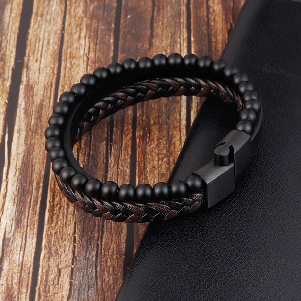 KAMI STYLE LEATHER BRACELET - STREETS OF KAMI