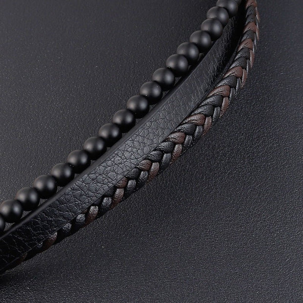 KAMI STYLE LEATHER BRACELET - STREETS OF KAMI