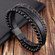 KAMI STYLE LEATHER BRACELET - STREETS OF KAMI