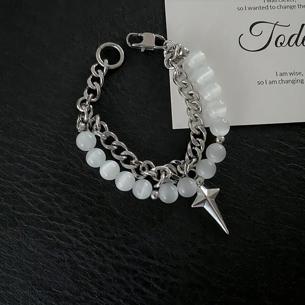 KAMI STYLE PEARL CHAIN BRACELET