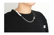 KAMI STYLE PEARL CHAIN NECKLACE