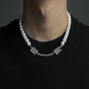 KAMI STYLE PEARL CHAIN NECKLACE - STREETS OF KAMI