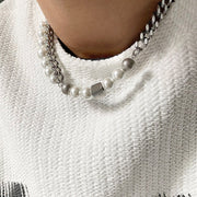 KAMI STYLE PEARL CHAIN NECKLACE - STREETS OF KAMI